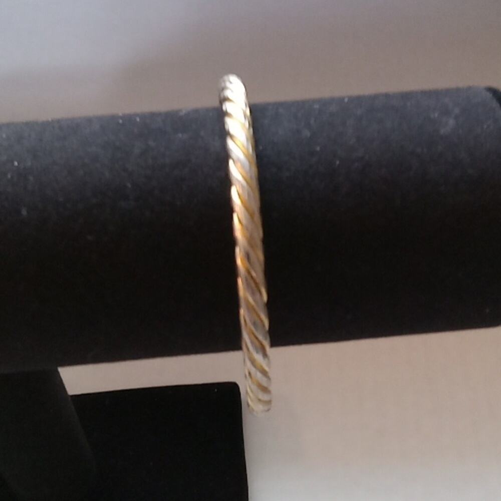 Vintage metal braided bracelet.  Heavy weight